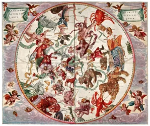 Himmelsplanisphäre: nördliche Hemisphäre, um 1880 (Druck)