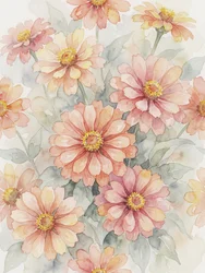 Blush Zinnienblüten