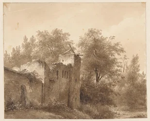 Ruine in einer Landschaft