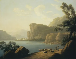 Blick auf den Selenga-Fluss in Sibirien, 1817