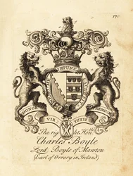 Wappen des Hochwohlgeborenen Charles Boyle, Lord Boyle of Marston, 4. Earl of Orrery in Irland