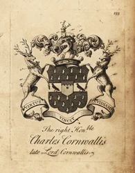 Wappen des Hochwohlgeborenen Charles Cornwallis, Lord Cornwallis, 4. Baron Cornwallis