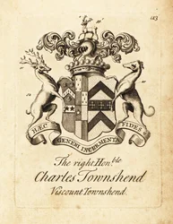 Wappen des hochverehrten Charles Townshend, 2. Viscount Townshend