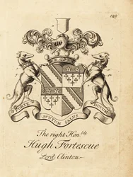 Wappen des hochverehrten Hugh Fortescue