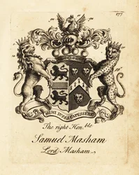 Wappen des hochwürdigen Samuel Masham, Lord Masham