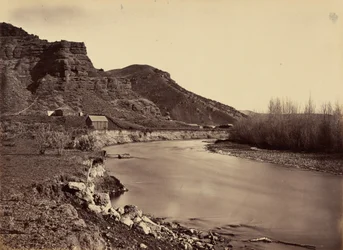 Tafel 35. Echo City, Blick auf den Weber River, 1869