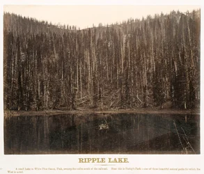 Ripple Lake, White Pine Canyon, Utah, aus dem Großen Westen illustriert in einer Serie von fotografischen Ansichten über den Kontinent entlang der Linie der Union Pacific Railroad, West von Omaha, Nebraska, von A. J. Russell. Band I