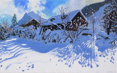 Frischer Schnee, Morzine Village, 2015