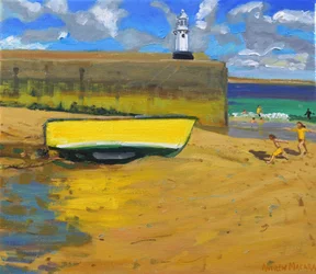 Gelbes Boot, St Ives, 2017