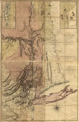 Karte der Provinz New York, mit Teil von Pennsylvania und Neuengland