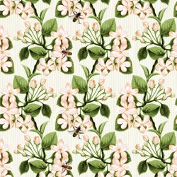 Zierapfelblüte und Honigbiene