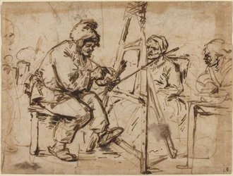 Ein Künstler an seiner Staffelei, möglicherweise um 1634