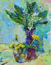 Frühlingsblumenvase