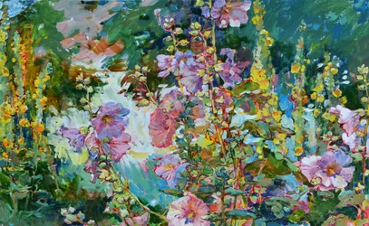 Lebhafte Gartenblumen