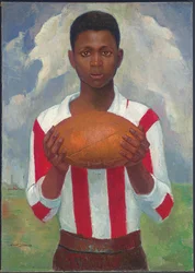 Porträt eines Rugbyspielers, ca. 1925
