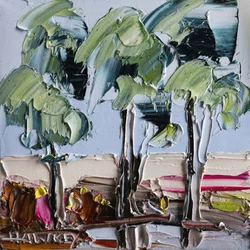 Texturierte Baumlandschaft