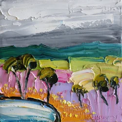 Lebendige Texturierte Landschaft