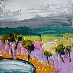 Lebendige Texturierte Landschaft