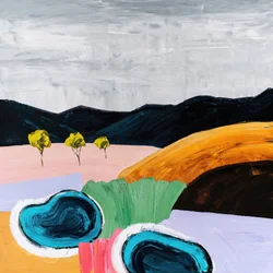 Lebendige Abstrakte Landschaft