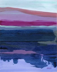 Abstrakte ruhige Landschaft