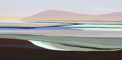 Gedämpfte abstrakte Landschaft