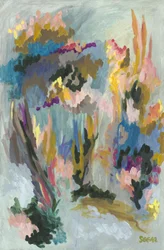 Lebendiges florales Abstrakt
