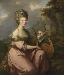 Porträt von Sarah Harrop (Mrs. Bates) als Muse