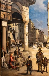 Blick auf den Dom mit dem Coperto von Figini (Detail)