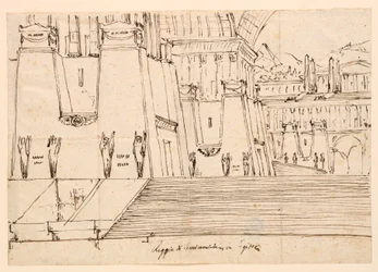 Bühnenbild für Semiramide von Gioachino Rossini