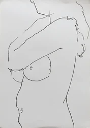 Akt mit verschränktem Arm