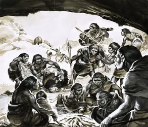 Höhlenmenschen der Kaltzeit