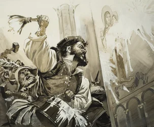 Fanatiker stürmen die Kirchen von Basel in der protestantischen Schweiz