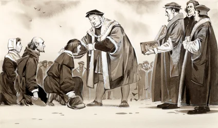 Heinrich VIII heilt das königliche Übel