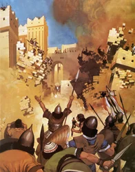 Josua an den Mauern von Jericho