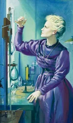 Madame Curie (1867-1934) (Gouache auf Papier)