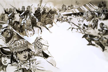 Die Franzosen fallen in Algerien ein