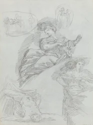 Figurenstudien [verso]