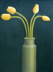 Vier gelbe Tulpen, 1982