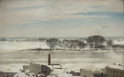 Blick aus den Wintergartenfenstern