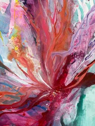 Lebhafte abstrakte Blüte