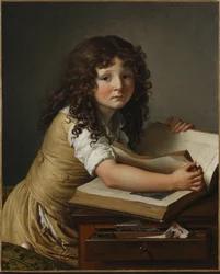 Benoît Agnès Trioson mit einem Buch
