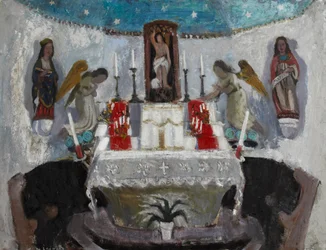 In der Kirche von St. Jean, Tréboul, ca. 1953-54