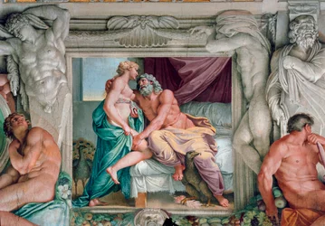 Jupiter und Juno (Fresko von Annibale Carracci, 1597-1600, Rom, Palazzo Farnese)