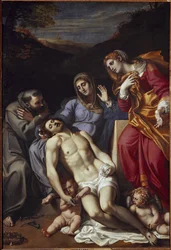 Pieta mit der heiligen Maria Magdalena und dem heiligen Franziskus