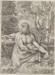 Heiliger Hieronymus in der Wildnis, ca. 1591