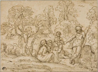 Johannes der Täufer predigt
