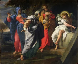 Die heiligen Frauen am Grab Christi, ca. 1597-8