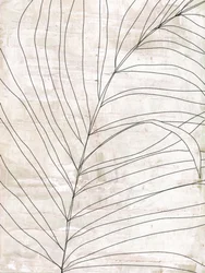 Minimalistische botanische Linien