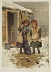 Das Frühstück der Rotkehlchen