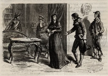 Verhaftung von Madame Roland am 1. Juni 1793 in Paris - Verhaftung von Madame Roland (Manon Roland, geb. Jeanne Marie Philippon)